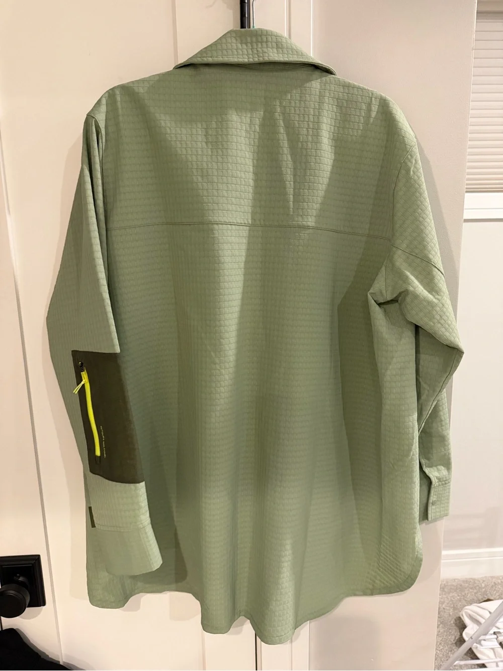 Lululemon NWOT Grid Fleece Hiking Overshirt Laurel Green / Medium Olive